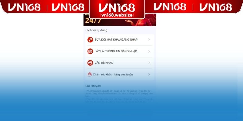 Các trường hợp bạn cần hỗ trợ từ nhà cái